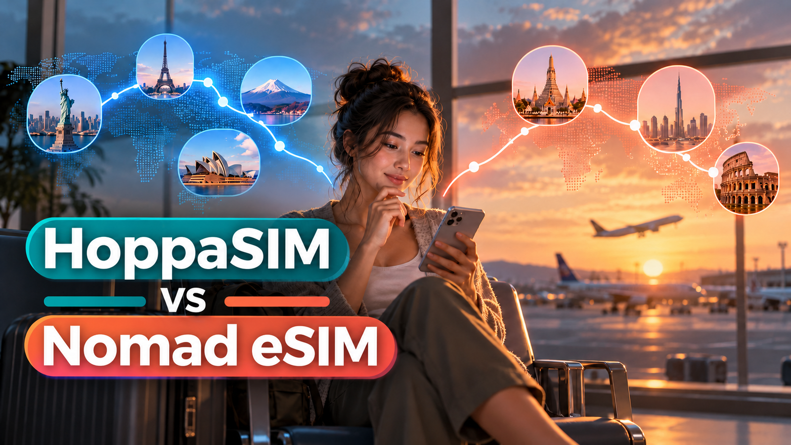 HoppaSIM vs Nomad eSIM: Which Is Cheaper for Travel? article cover image